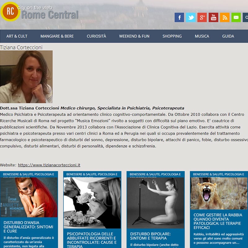 Psichiatra Psicoterapeuta a Roma e Perugia