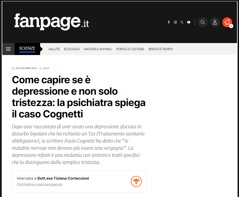 Come capire se è depressione o solo tristezza - Fanpage.it - Psichiatra Roma